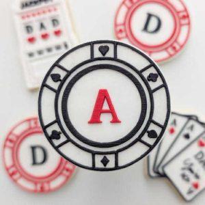 D-A-D Poker Chips Raised Cookie Stamps Set