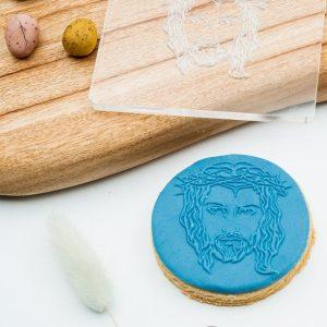 Jesus Portrait Raised Cookie Stamp