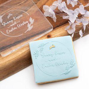 Bunny Kisses and Eater Wishes Raised Cookie Stamp
