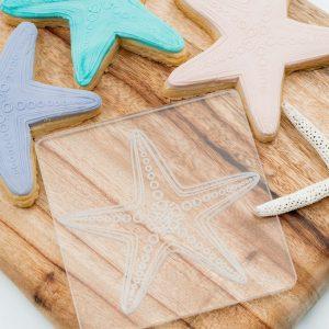 Starfish Raised Cookie Fondant Stamp