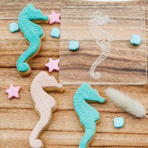 Seahorse Raised Cookie Fondant Stamp