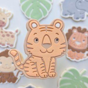 Tiger Safari Animal Raised Cookie Stamp & Cutter