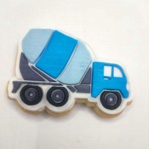 Mixer Truck Raised Cookie Stamp & Cutter