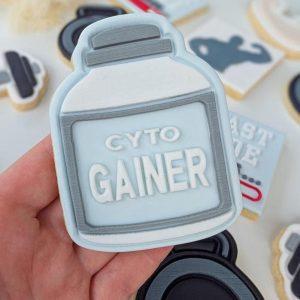 Protein Powder Raised Cookie Stamp & Cutter