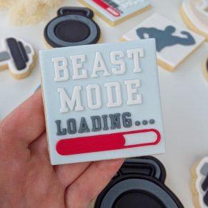 Beast Mode Loading... Raised Cookie Stamp