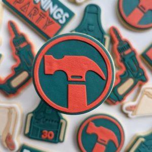 Hammer Logo Raised Cookie Stamp