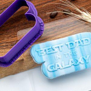 Best Dad in the Galaxy Cookie Cutter