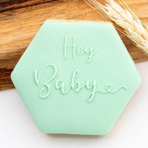 Hey Baby Raised Cookie Stamp
