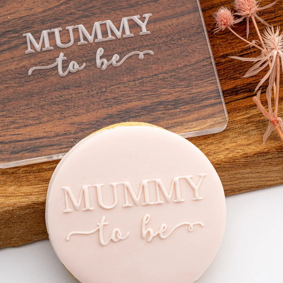Mummy to Be Raised Cookie Stamp