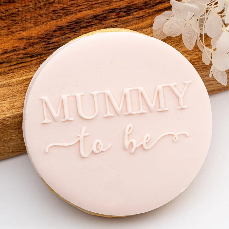 Mummy to Be Raised Cookie Stamp