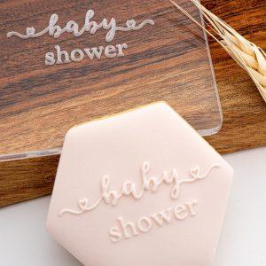 Baby Shower Raised Cookie Stamp