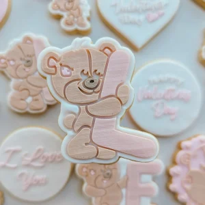 Teddy Letter - L Cookie Stamp & Cutter Set