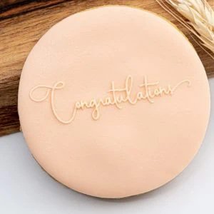 Congratulations debosser fondant stamp