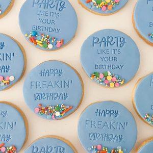 Party Like It's Your Birthday Embosser Cookie Stamp