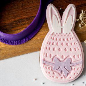 Easter Egg with Cute Bunny Ears Cookie Cutter