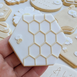 Large Honeycomb Cookie Texture Stamp