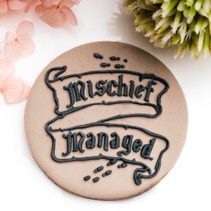 .Mischief Managed Raised Cookie Stamp