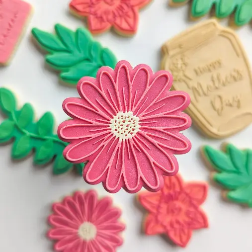 Realistic Daisy cookie stamp & Cutter