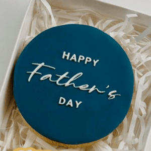 Happy Father's Day Script Raised Cookie Stamp