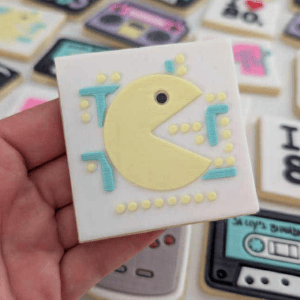 Pac Man Raised Cookie Stamp