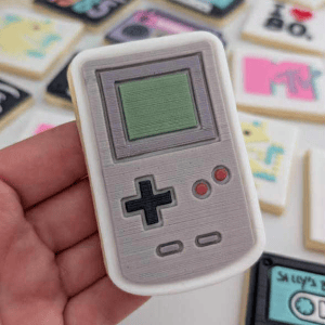 Gameboy Raised Cookie Stamp and Cutter