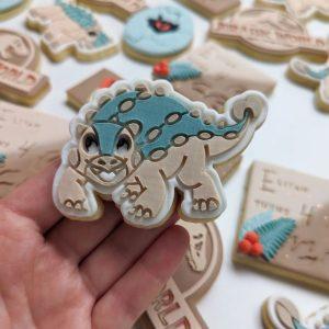 Dinosaur (Bumpy) Raised Cookie Stamp & Cutter