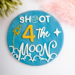 Shoot for the moon cookie stamp