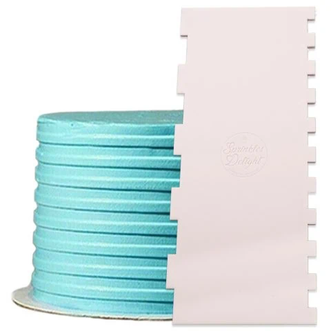 Square Notched Buttercream Icing Comb