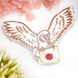 Wizard Owl Post Raised Cookie Stamp