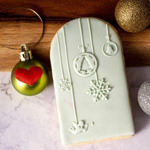 Christmas Baubles Cookie Stamp