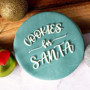 Cookies for Santa Raised Fondant Stamp