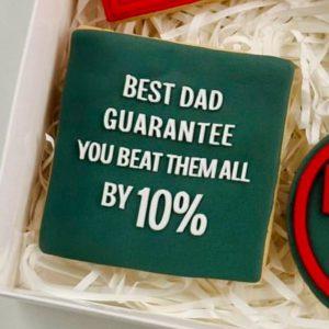 Best Dad Guarantee Raised Cookie Stamp