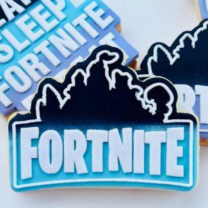 Fortnite Logo Raised Cookie Stamp and Cutter