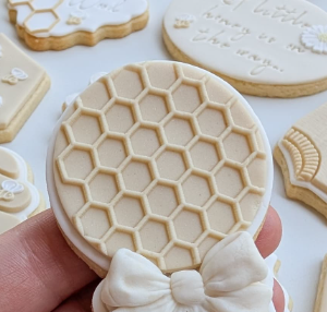 Small Honeycomb Cookie Texture Stamp