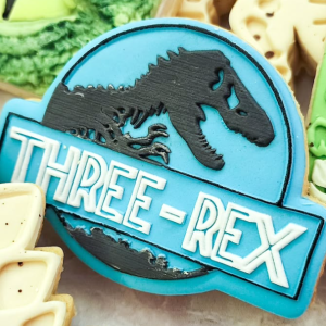 Three Rex Raised Cookie Stamp & Cutter
